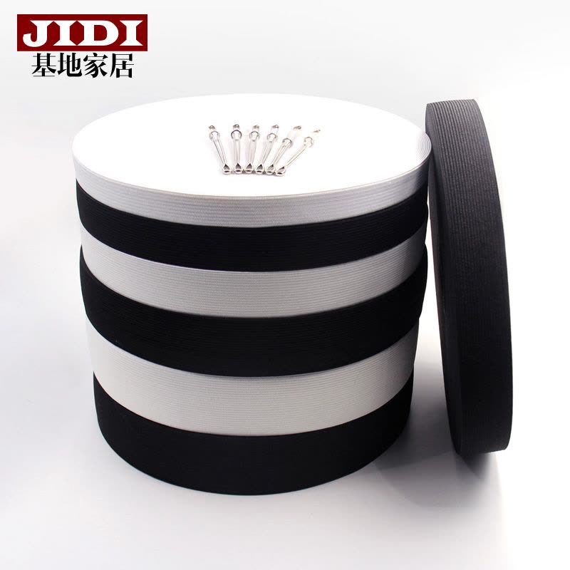 家柏饰(CORATED)1盘 松紧带宽辅料橡筋带宝宝皮筋加厚孕妇裤子橡筋家用细橡皮筋图片