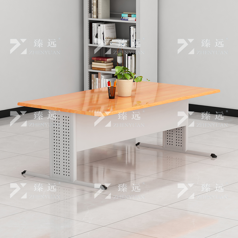臻远ZY4052914 图书馆阅览桌阅览室桌子高清大图
