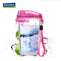三光云彩(GLASSLOCK)普通玻璃水杯茶杯牛奶杯 果汁杯 红色 RC105 500ml