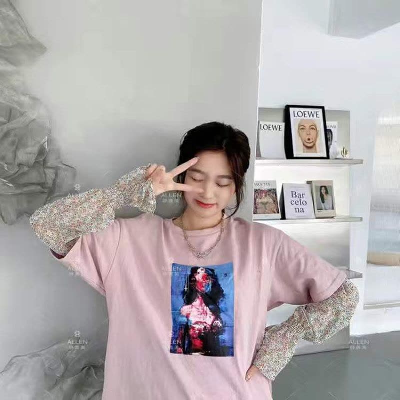 宽松冰丝袖套防晒冰袖女ins网红夏季护臂套袖子开车骑车手套百搭莎丞图片