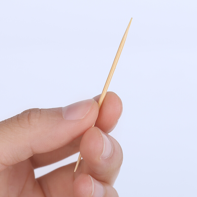 唐宗筷 不锈钢罐装桶装竹牙签 一次性竹牙签筒装 400支装 牙签瓶可做调味瓶 A3922