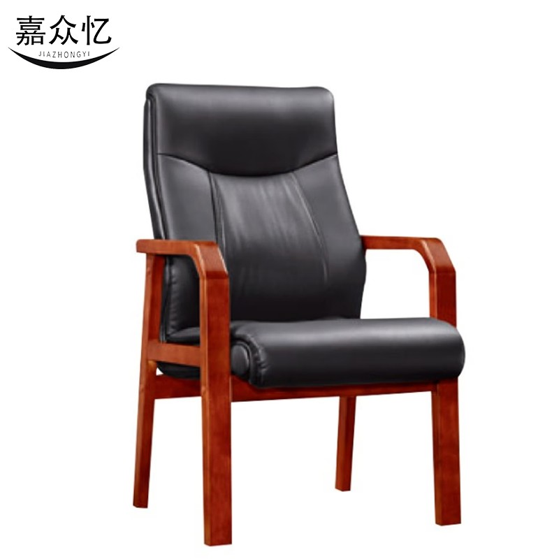 嘉众忆 办公椅牛皮带扶手 JZY-JZ024 把高清大图