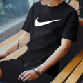 耐克（NIKE）短袖T恤男 夏季新款运动服休闲圆领半袖舒适透气短袖T恤 DC5095-100 DC5095-010/黑色 L
