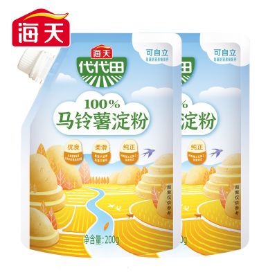 海天马铃薯淀粉200g1袋商用生粉蛋糕面包饼干家用厨房烘焙食用勾芡