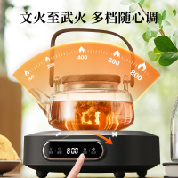 苏泊尔迷你电陶炉围炉煮茶器电磁炉不挑茶具智能触控家用小型煮茶炉便携式电围炉
