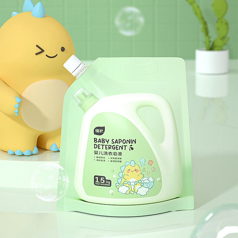植护洗衣液1.5kg绿恐龙低泡易漂洁净无残留亲肤无刺激ZH305165高清大图