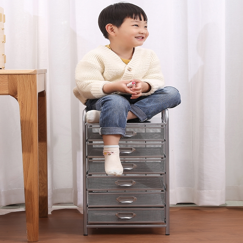 手逗桌下文件架文件架子移动资料架收纳车a3带抽屉推车办公资料收纳柜置物架a4文件柜