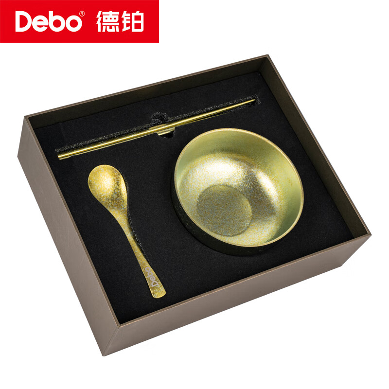 德铂(Debo)奥琳娜(钛套装碗)DEP-956 规格:3件套 材质:纯钛 颜色:金色