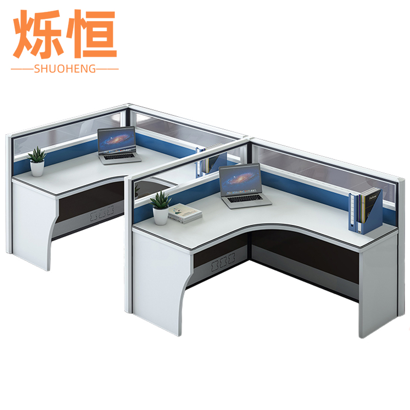 烁恒屏风办公桌7型张高清大图