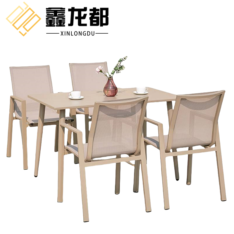 鑫龙都户外桌一桌四椅套高清大图