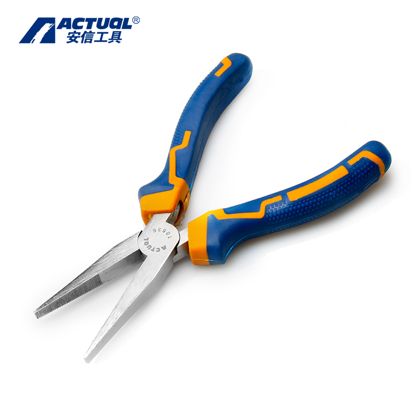 安信(ACTUAL) 扁嘴钳 6“160MM(10536) 把高清大图