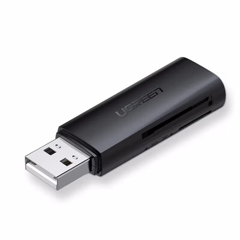 绿联 读卡器多功能二合一USB3.0高度读取TF/SD型相机行车记录仪监控内存卡 USB2.0双卡单读60721高清大图
