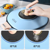 卡特马克(catemaker)唱片锅炒锅不粘锅家用炒锅燃气电磁炉通用网红炒锅30cm 摩声炒锅
