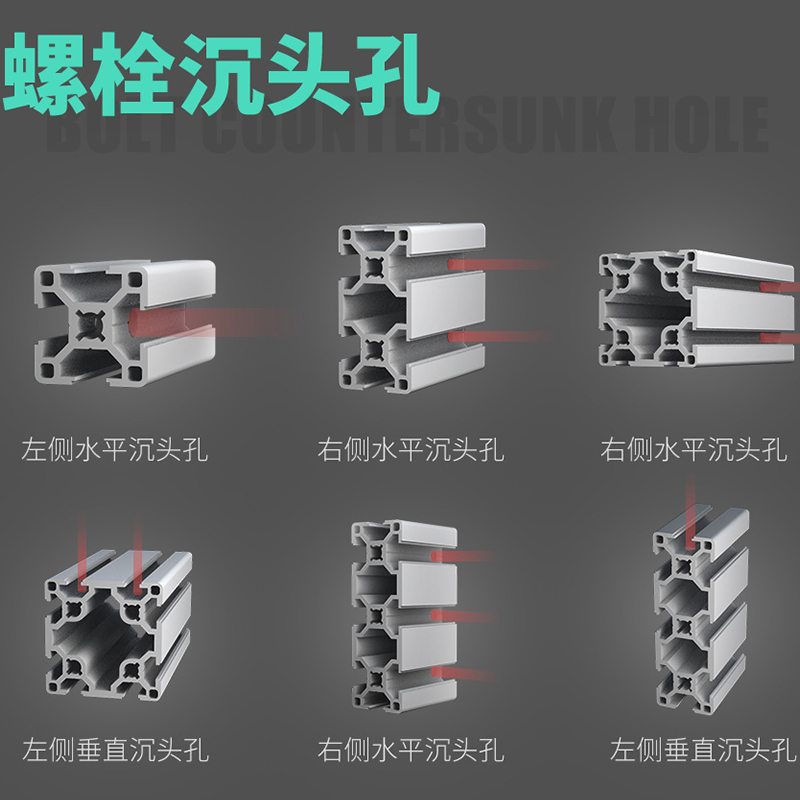 怡合达 欧标30系列型材-AOB02-H3030-L306 16个/包*1包起订