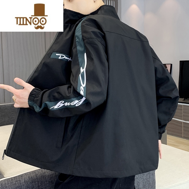 YANXU外套男士韩版潮流夹克痞帅气休闲百搭秋天褂子潮牌风衣