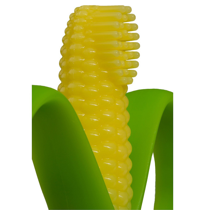 香蕉宝宝(Baby Banana)香蕉款带柄儿童牙刷 硅胶磨牙棒 玉米款