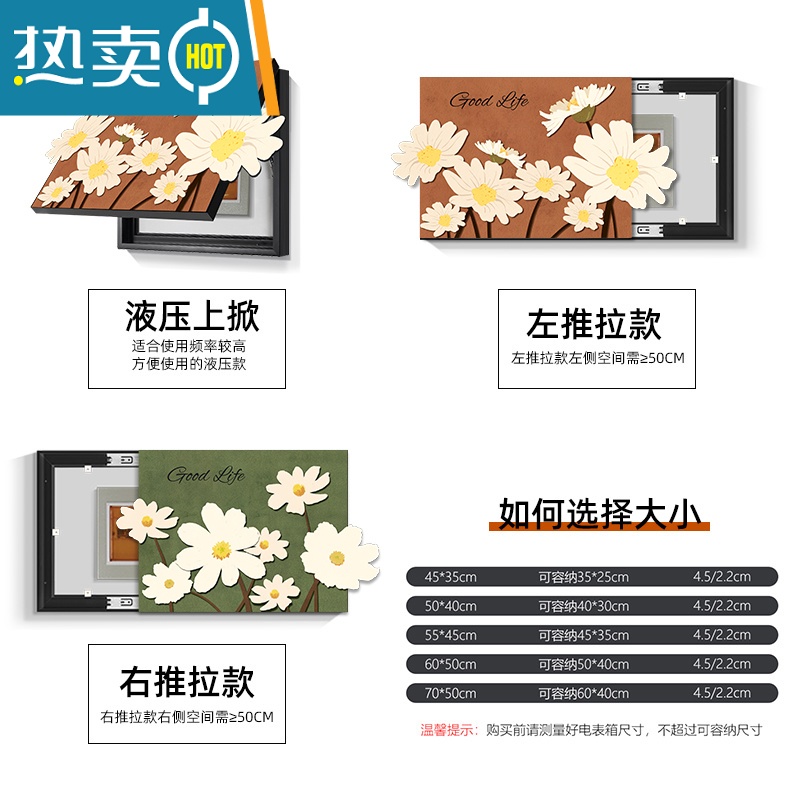 敬平电表箱装饰画小清新创意造型电线开关盒配电箱遮挡盖板电闸箱挂画装饰画高清大图