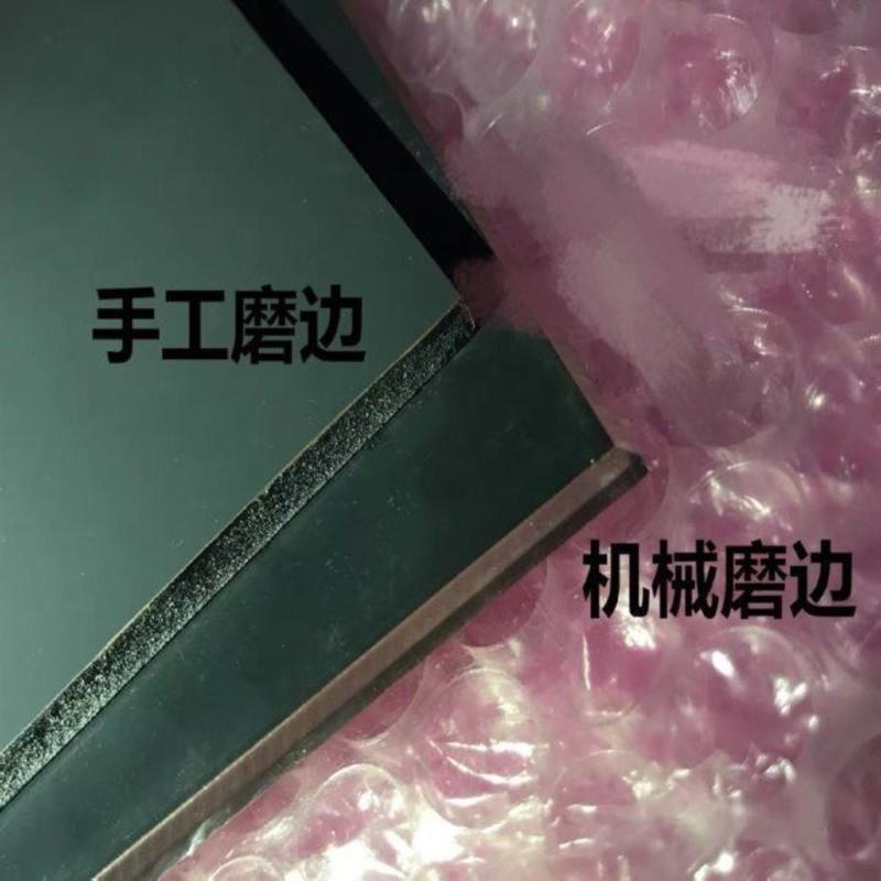 15cm*10cm机器磨边 罗汉鱼起头专用沙包三角镜子爆头三面镜攻头镜火气 双面镜逗鱼