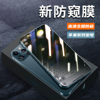 适用苹果16/15/14/13/12mini/11pro max/XR/XSMax/8p/7/6全屏防偷窥钢化膜