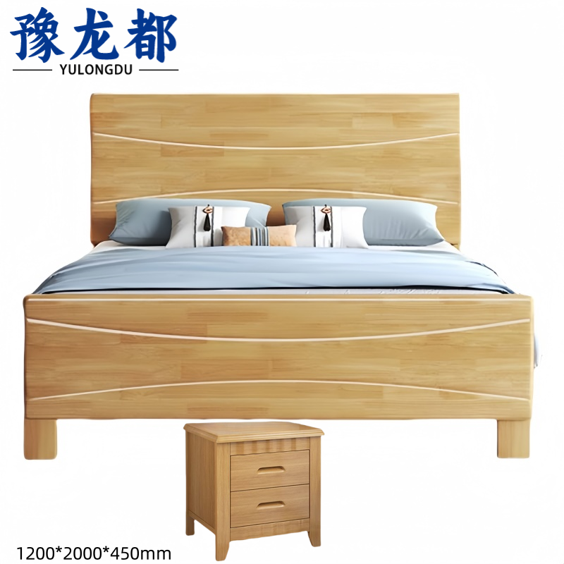 豫龙都 宿舍床+床头柜 1.2m套高清大图