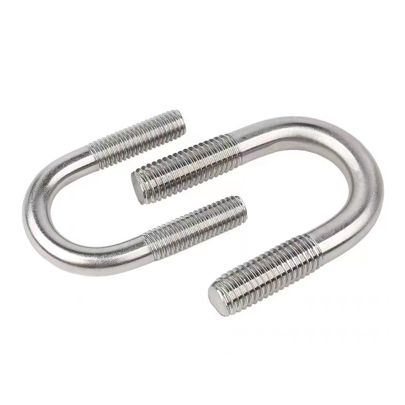 伟鹏双兴 304不锈钢U型螺丝管卡抱箍 M16*168含螺母 套高清大图