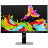 AOC 显示器 卢瓦尔系列 LV273HUPX 27英寸4K高分辨率电脑显示器 IPS ΔE<3 100%sRGB色彩 升降旋转显示器