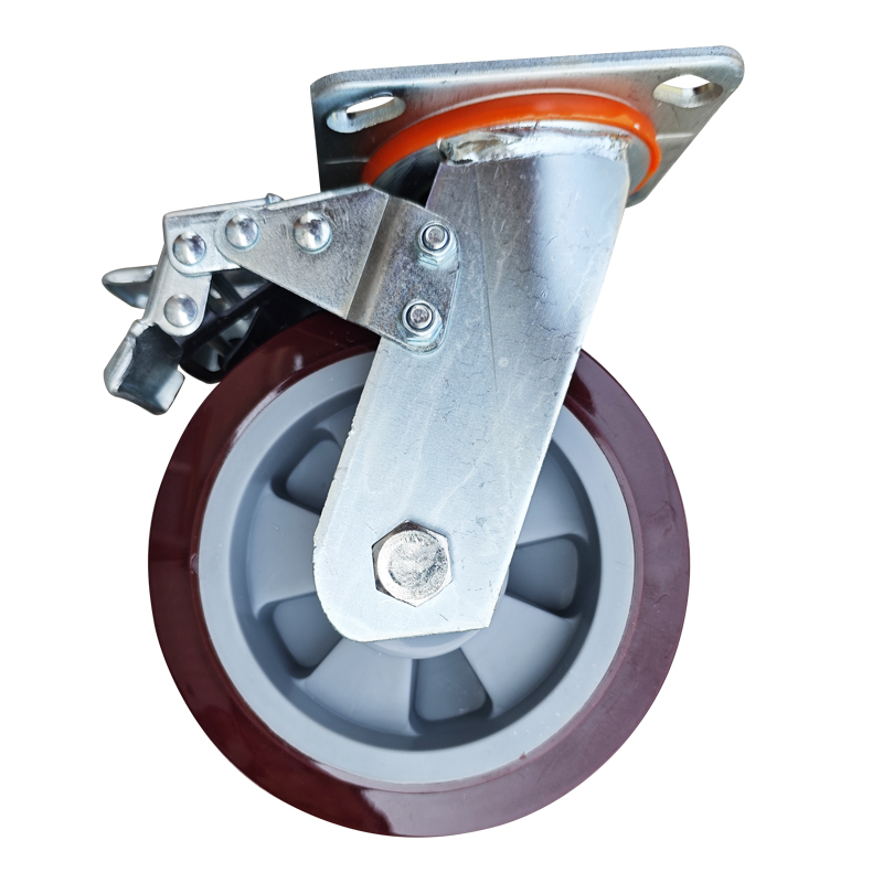 嘉禾宜茂 万向轮 聚氨酯带刹车3寸 个高清大图