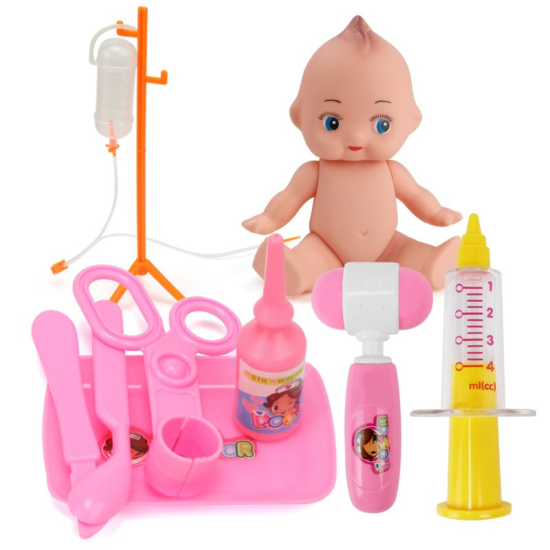 医生玩具40件套装医疗箱女孩玩具护士打针仿真医生过家家玩具听诊器