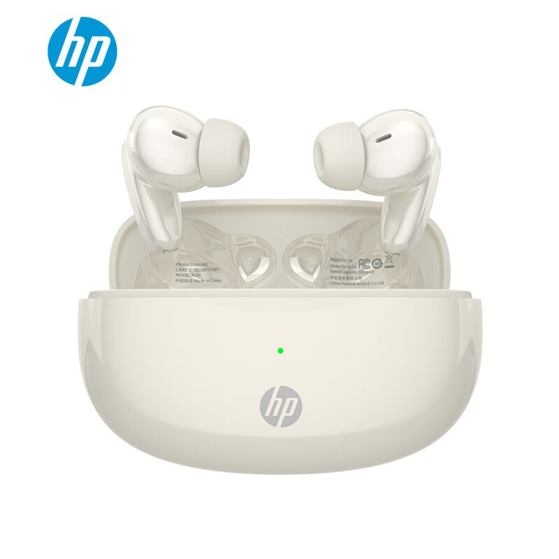 HP 惠普 无线蓝牙耳机 H10l乳白色