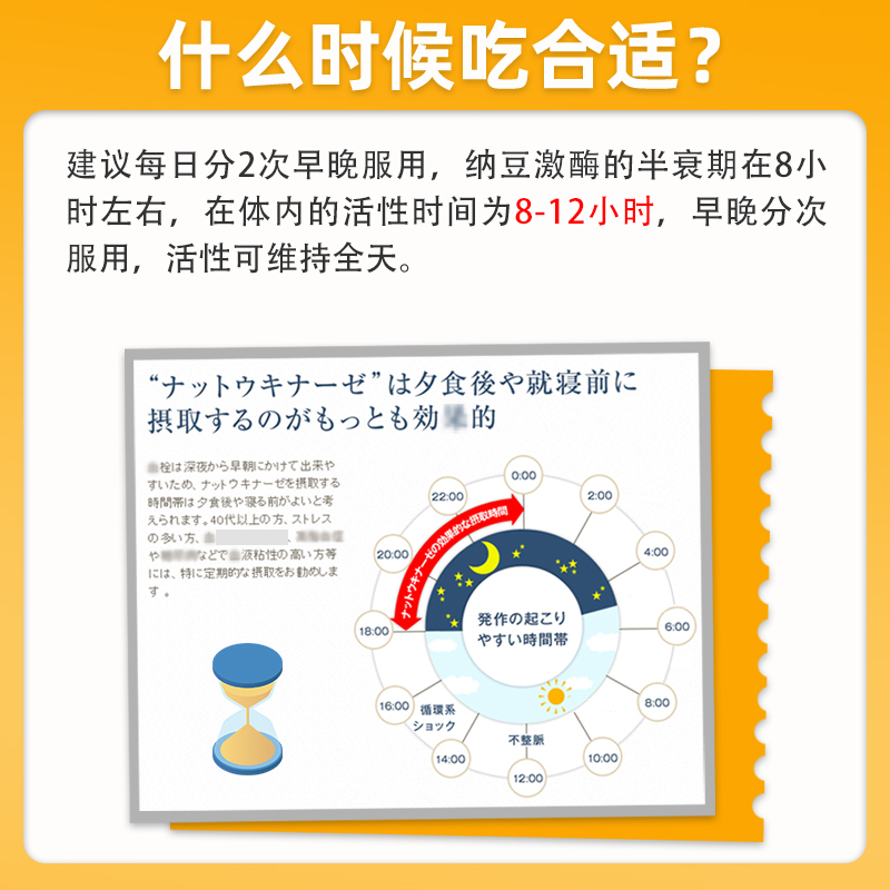 纳豆激酶日本原装进口4000FU红曲正品片剂非溶栓疏通血管胶囊