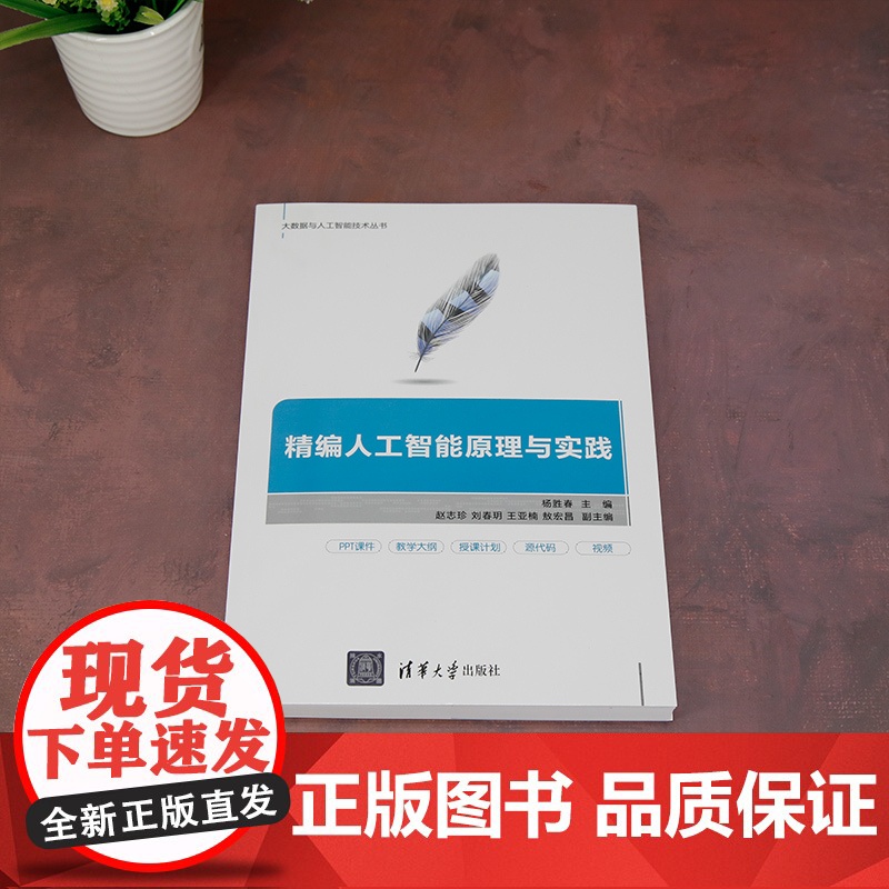 正版新书 精编人工智能原理与实践 杨胜春 主编 赵志珍 刘春玥 王亚楠 敖宏昌 清华大学出版社 计算机 人工智能 计高清大图