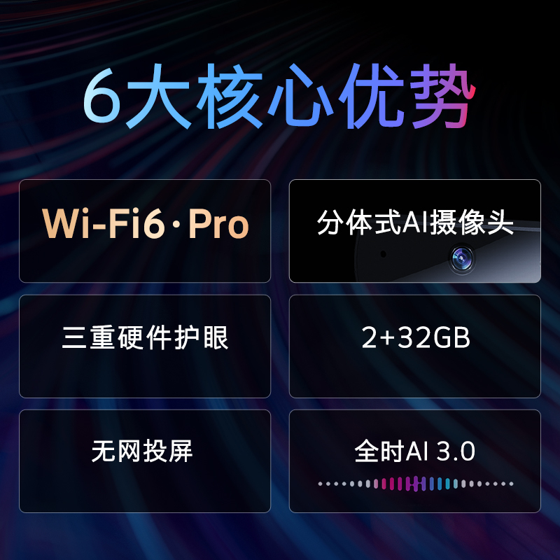 创维(SKYWORTH)55A5 Pro 50英寸 4K超高清 Wi-Fi6 超薄智慧屏 5G双频 远场语音 护眼教育屏
