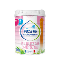 爱达力法国原装进口奶粉爱系列6-12个月较大婴儿配方奶粉2段800克罐装