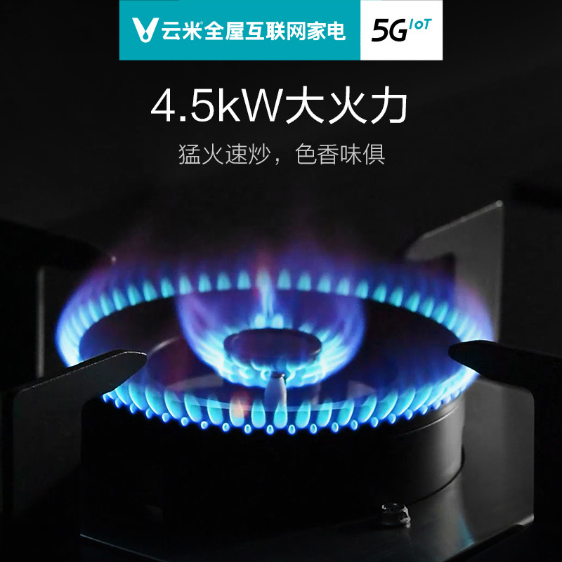 云米VG303燃气灶家用4.5Kw节能天然气灶具嵌入式煤气灶双灶液化气