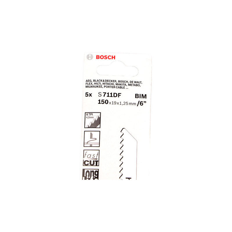 博世(Bosch) 马刀锯锯片S711DF(5支装)