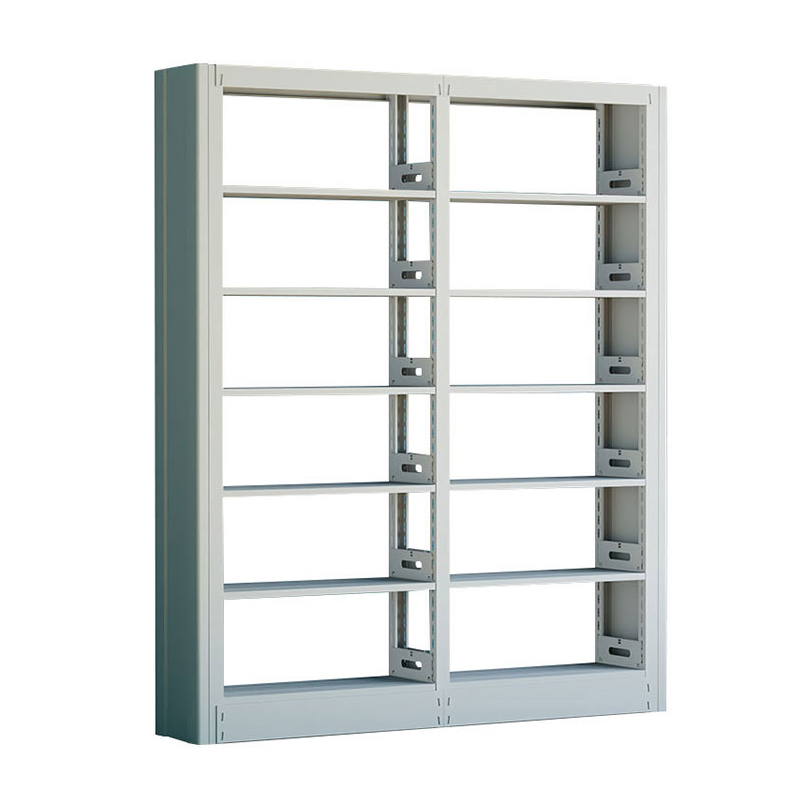 臻远ZY4072602 钢制书架资料架 单面6层一列二组白色 1900*300*2000mm