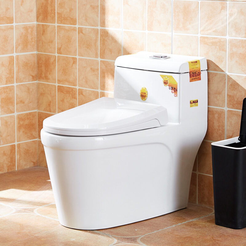 卫浴马桶家用坐便器抽水静音节水超漩式座便器坑距300400波迷娜bomina