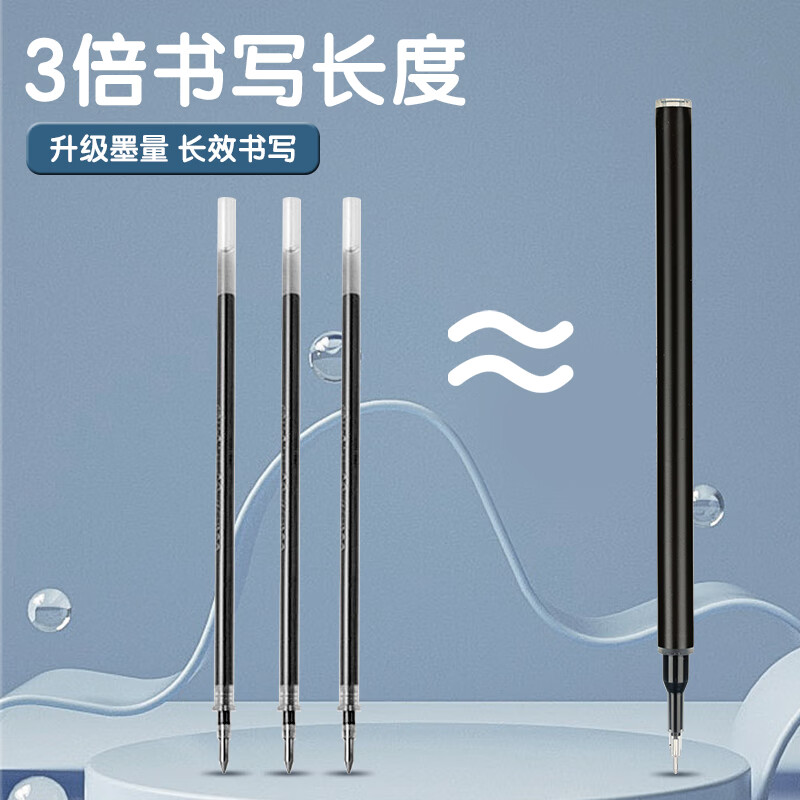 晨光(M&G)拔盖中性笔考试必备AGPB4501黑0.5高清大图