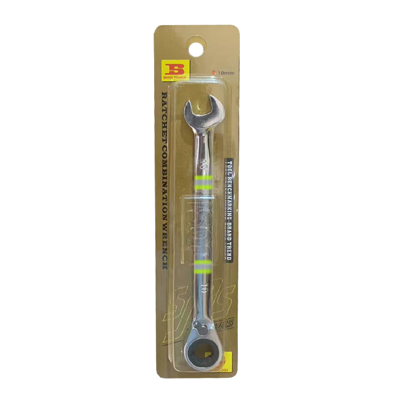 波斯(BOSI) 荧光系列精品双向棘轮两用扳手 10mm 把高清大图