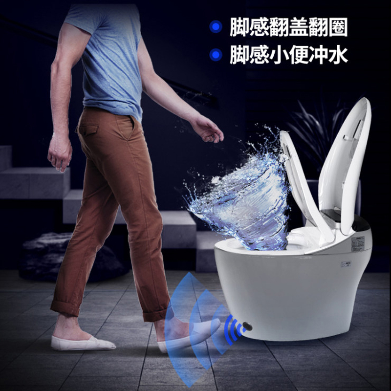 日本津上智能马桶一体式全自动翻盖翻圈脚感冲水电动智能坐便器
