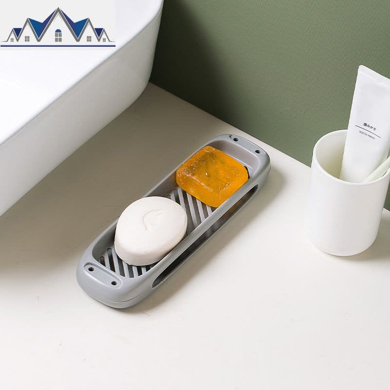 塑料抹布架台面清洁沥水架厨房水肥皂置物架多功能海绵收纳架 三维工匠图片