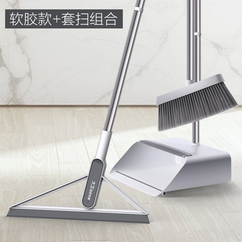 大卫 扫把簸箕组合套装扫地扫帚刮水器大号套装 F2+F6