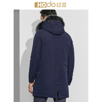 【等通知】红豆男装 男士羽绒服 冬季时尚连帽保暖中长款羽绒服外套男