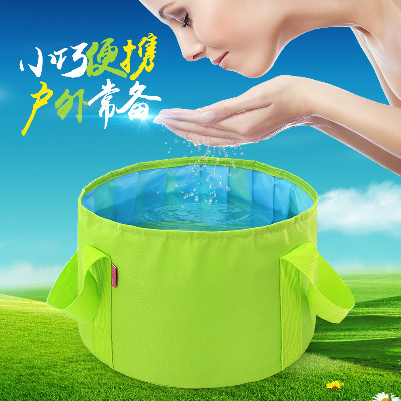 Tri-polar TP1206 折叠水盆户外多功能旅游出差洗脚盆洗脸野营旅行洗菜水桶15L