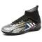 尘贺 c罗春季足球鞋男女儿童碎钉中小学生梅西长钉训练鞋专用 007碎钉黑银 32