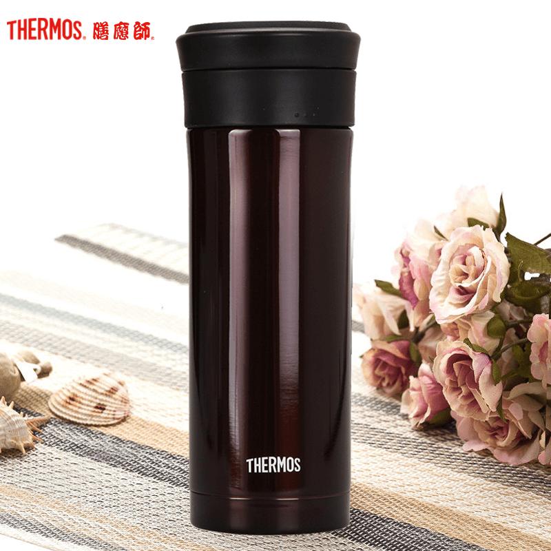 膳魔師(THERMOS)保温杯TCMK-500带茶漏泡茶杯500ML水杯304不锈钢车载办公商务咖啡色CBW家用/通用