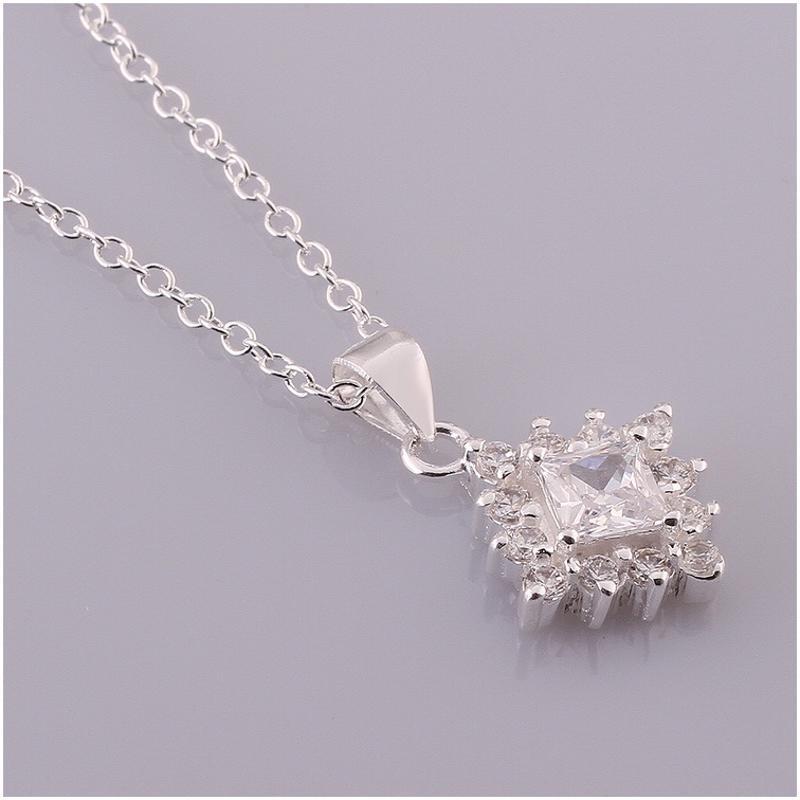 N582 Women Silver Necklace 镀925纯银女项链日韩版锁骨链潮人送女朋友七夕情人节礼物