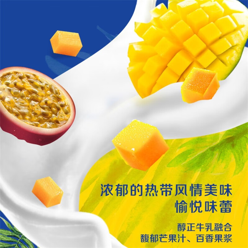 伊利安慕希芒果百香果风味酸牛奶230g*10瓶 礼盒装高清大图