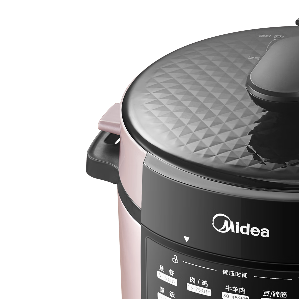 美的Midea 电压力锅旋钮简易操作高压锅金属外壳压力锅MY-E501高清大图