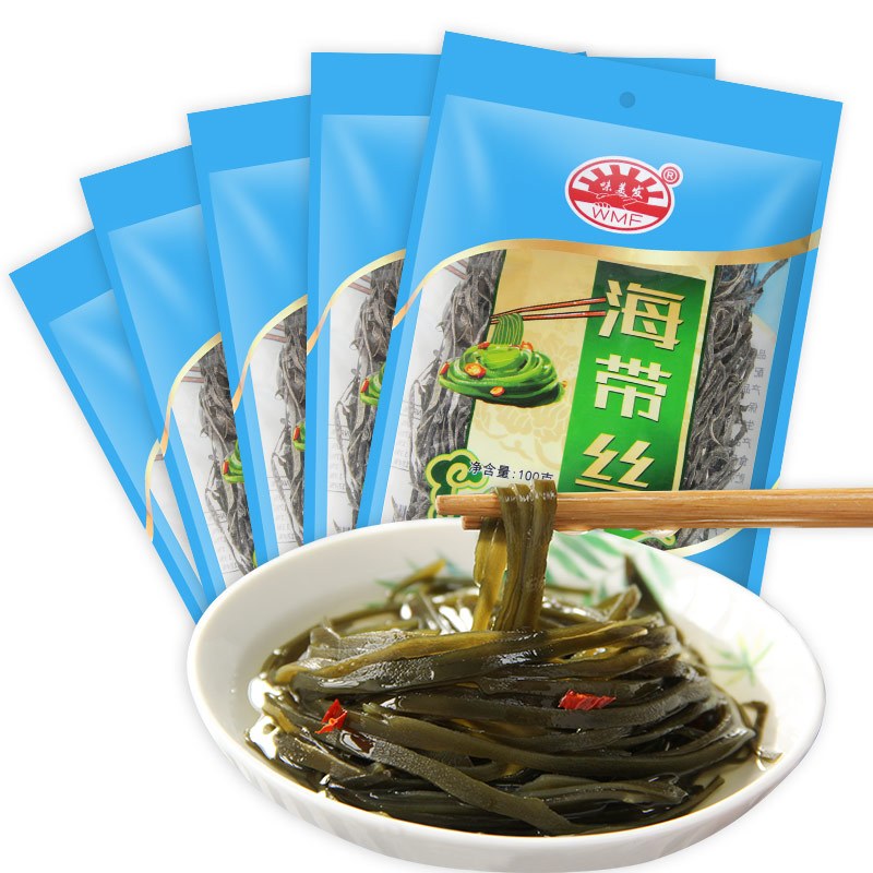 味美发 海产干货 海带丝100gX5袋 昆布丝凉拌煲汤食材